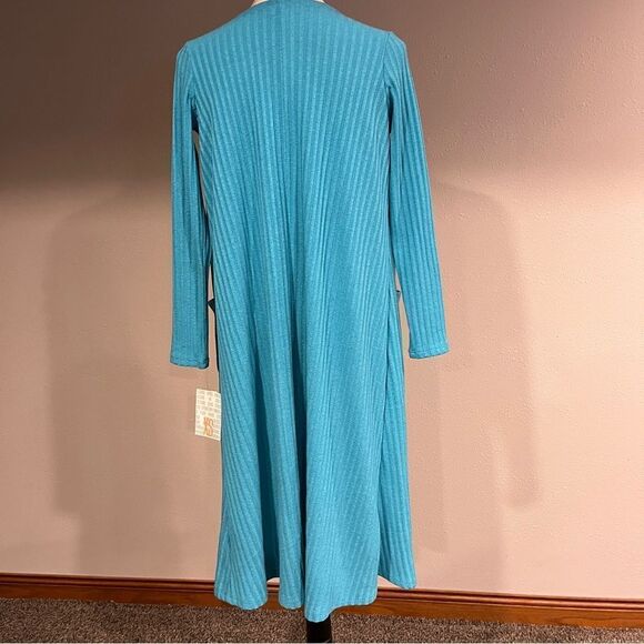 LuLaRoe Sarah open duster color blue size XS - Picture 6 of 13